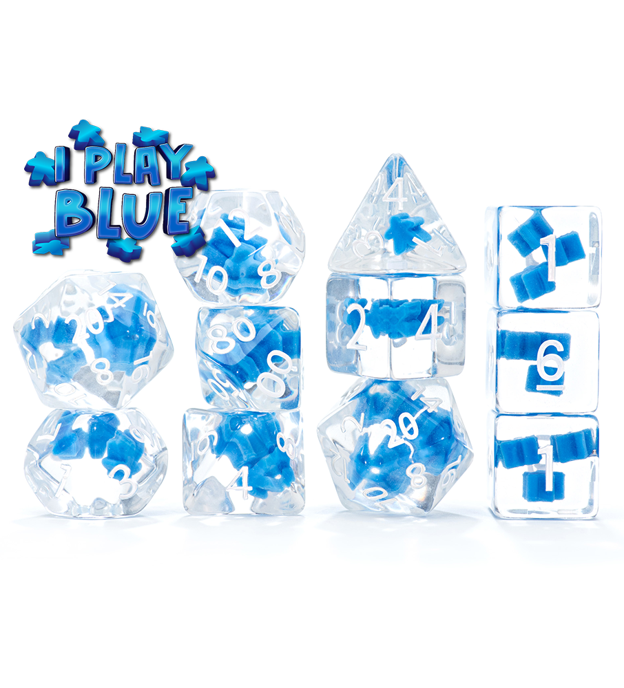 Inclusion Dice - I Play Blue